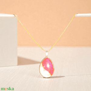 Pink Tojás alakú nyaklánc