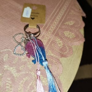 Szépséges Páros szívecskés kulcstartó