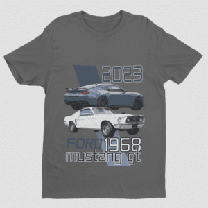 Ford Mustang 1968 – környakú pamut póló
