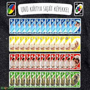 UNO kártya / Saját fényképes kártyajáték / Egyedi kártyapakli / Születésnap, névnap, lánybúcsú, legénybúcsú, céges