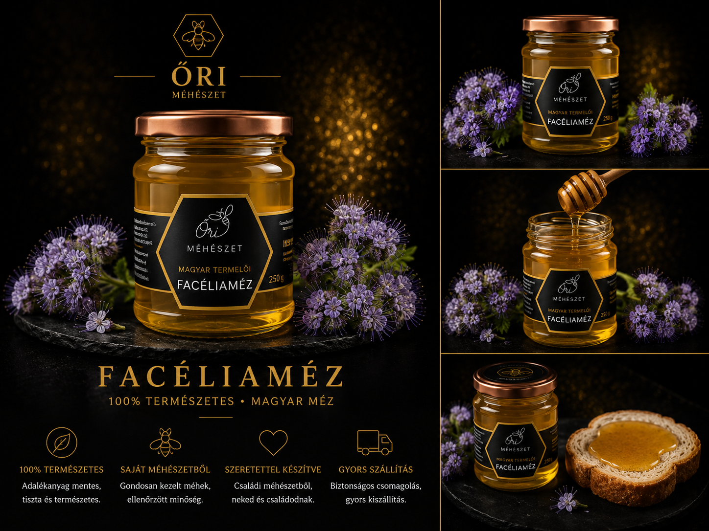 Facéliaméz 1000 gramm