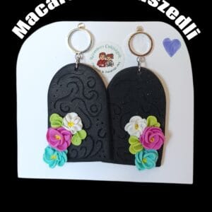 Elegáns alkalmi Polymer Clay fülbevaló