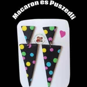 Bohém Polymer Clay fülbevaló