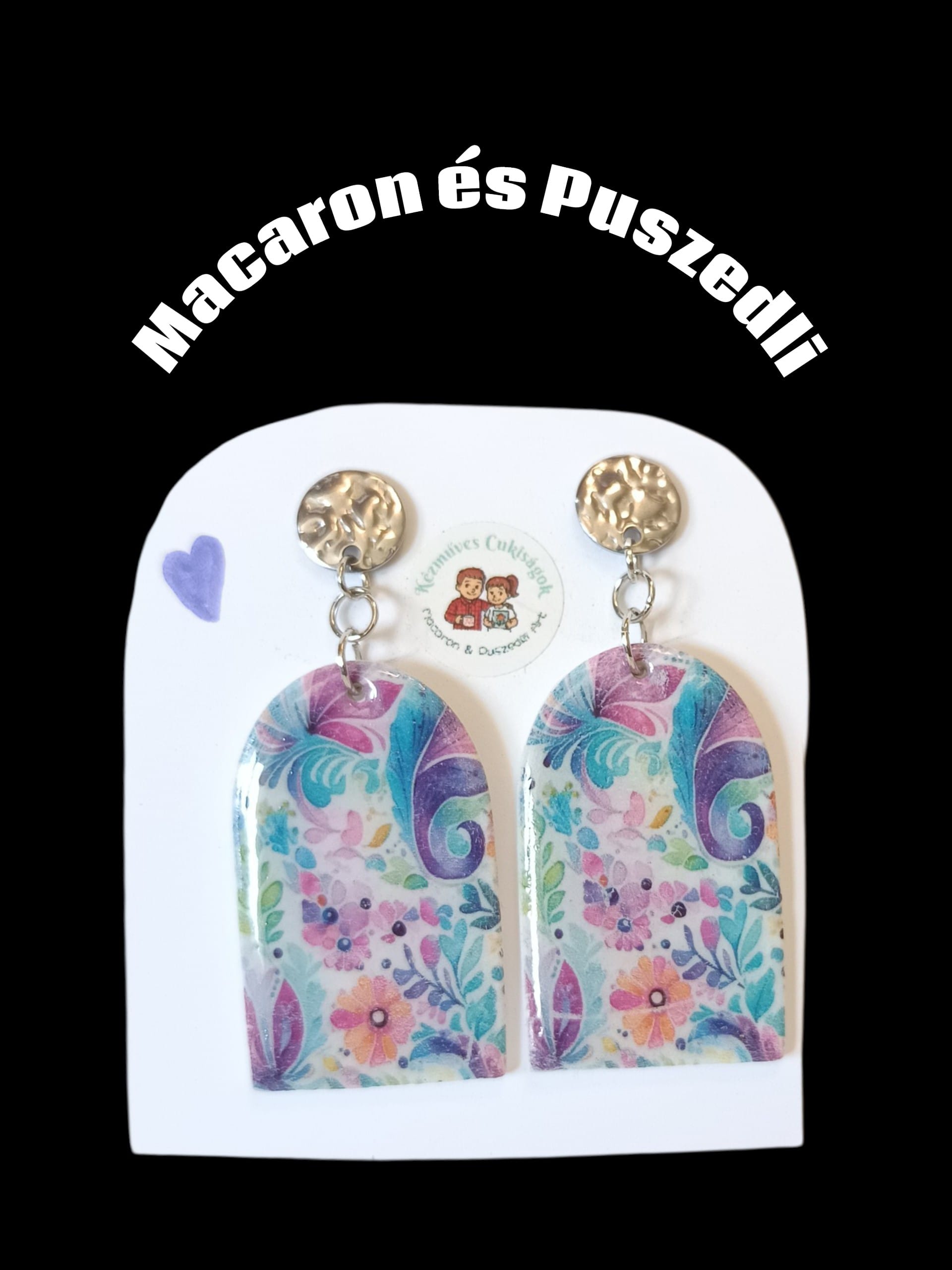 Polymer Clay fülbevaló