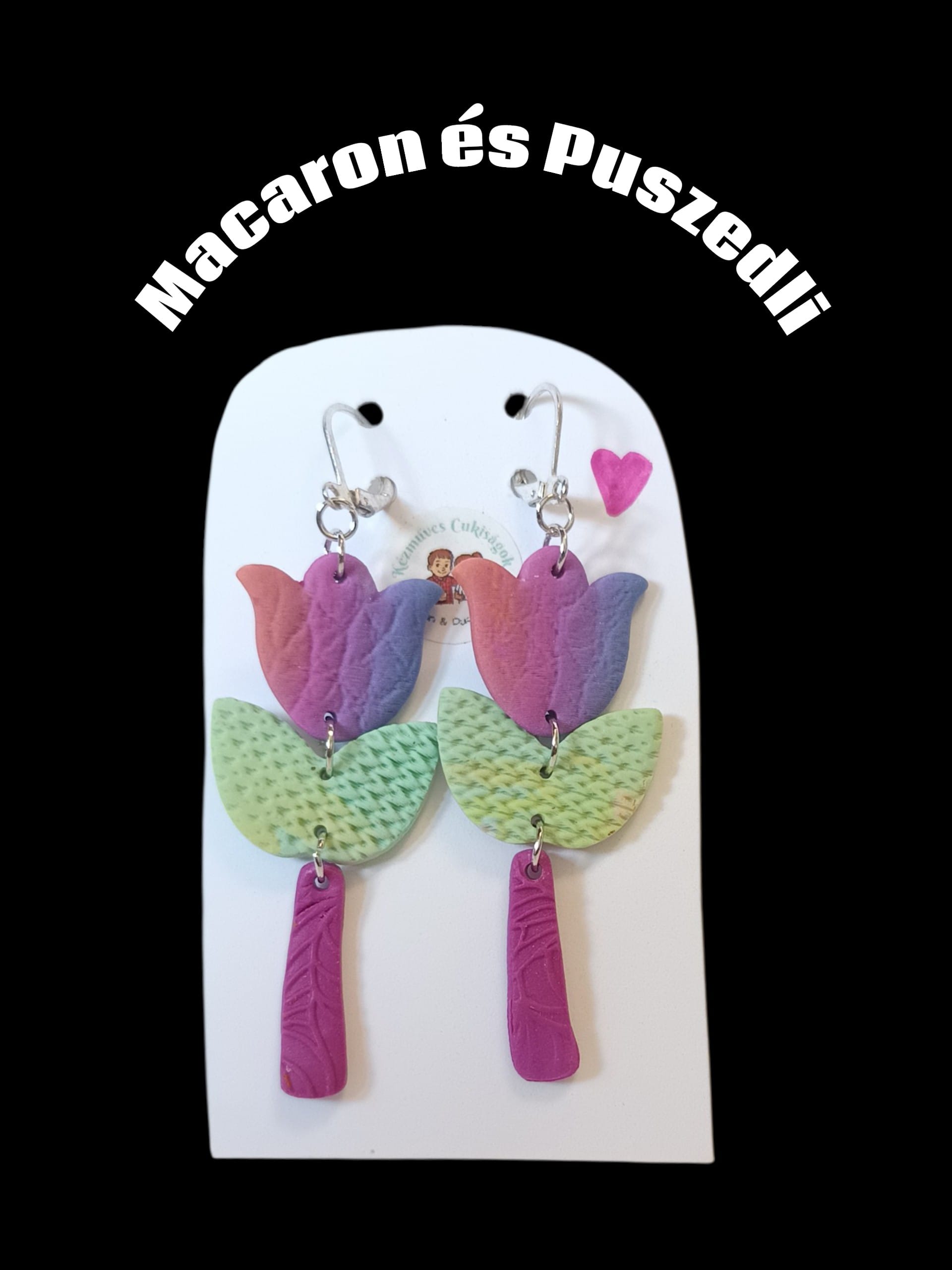 Polymer Clay fülbevaló