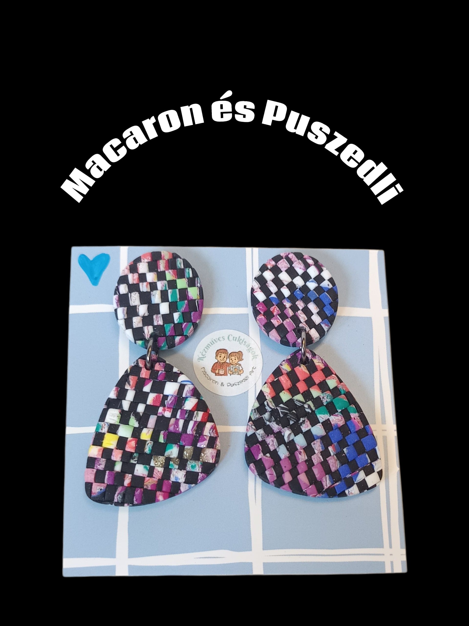 Polymer Clay fülbevaló