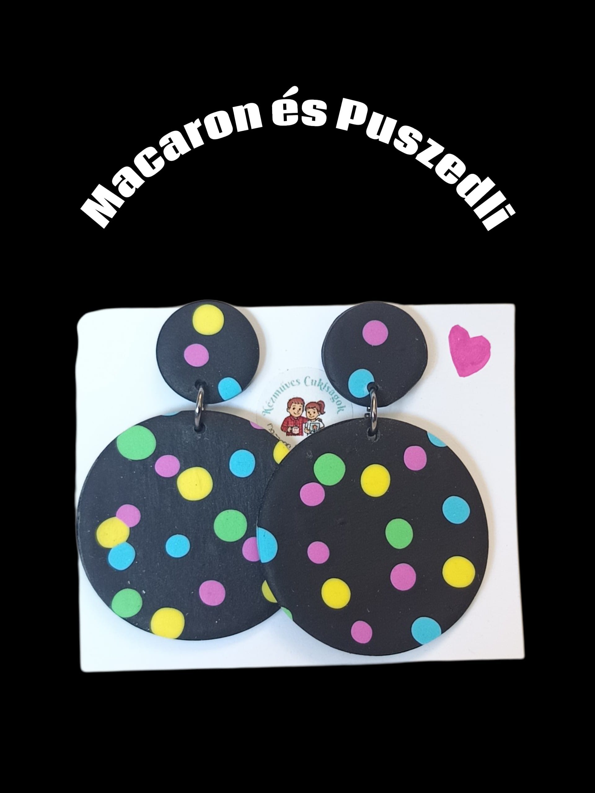 Bohém Polymer Clay fülbevaló