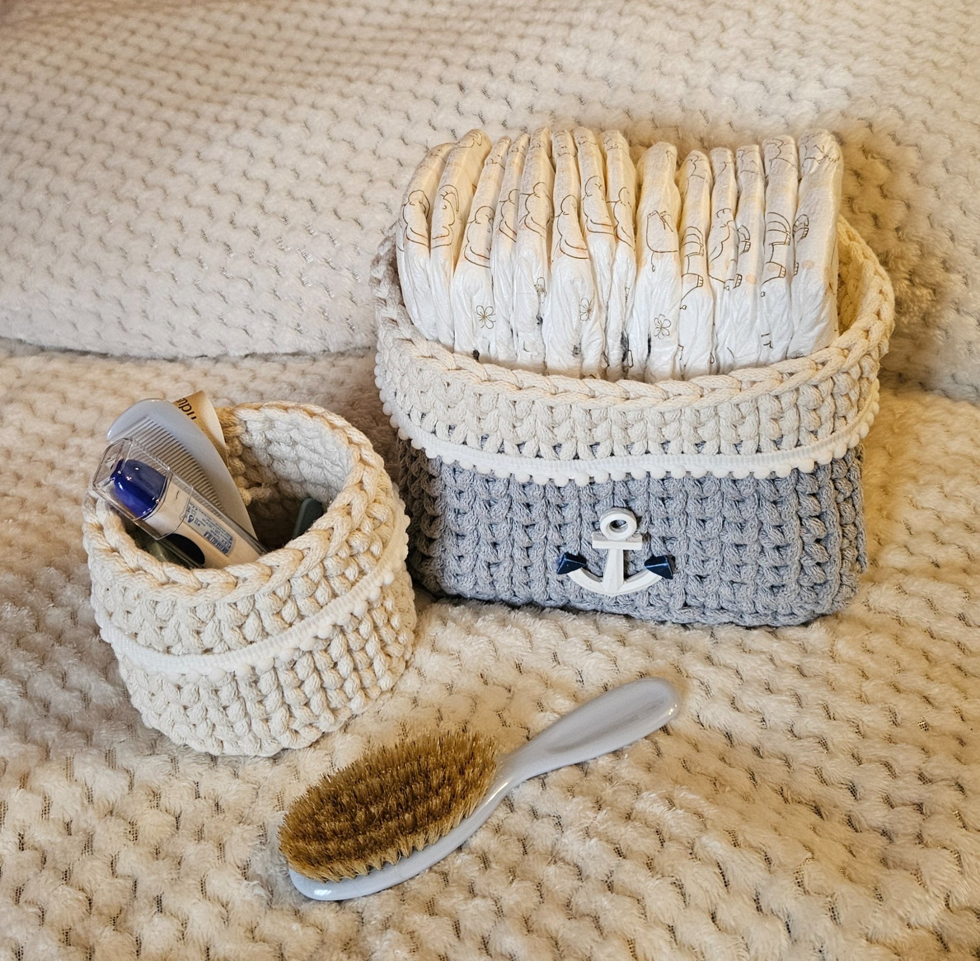 Horgolt babaváró kisebb szett 🍼🧶