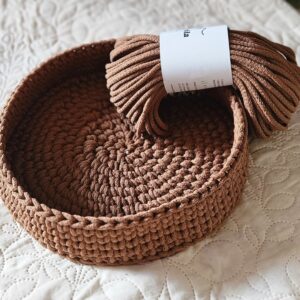 Horgolt kerek tálca 🧶