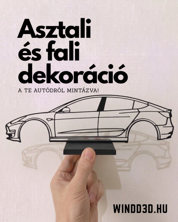 Egyedi autós dekoráció – a te autódról mintázva