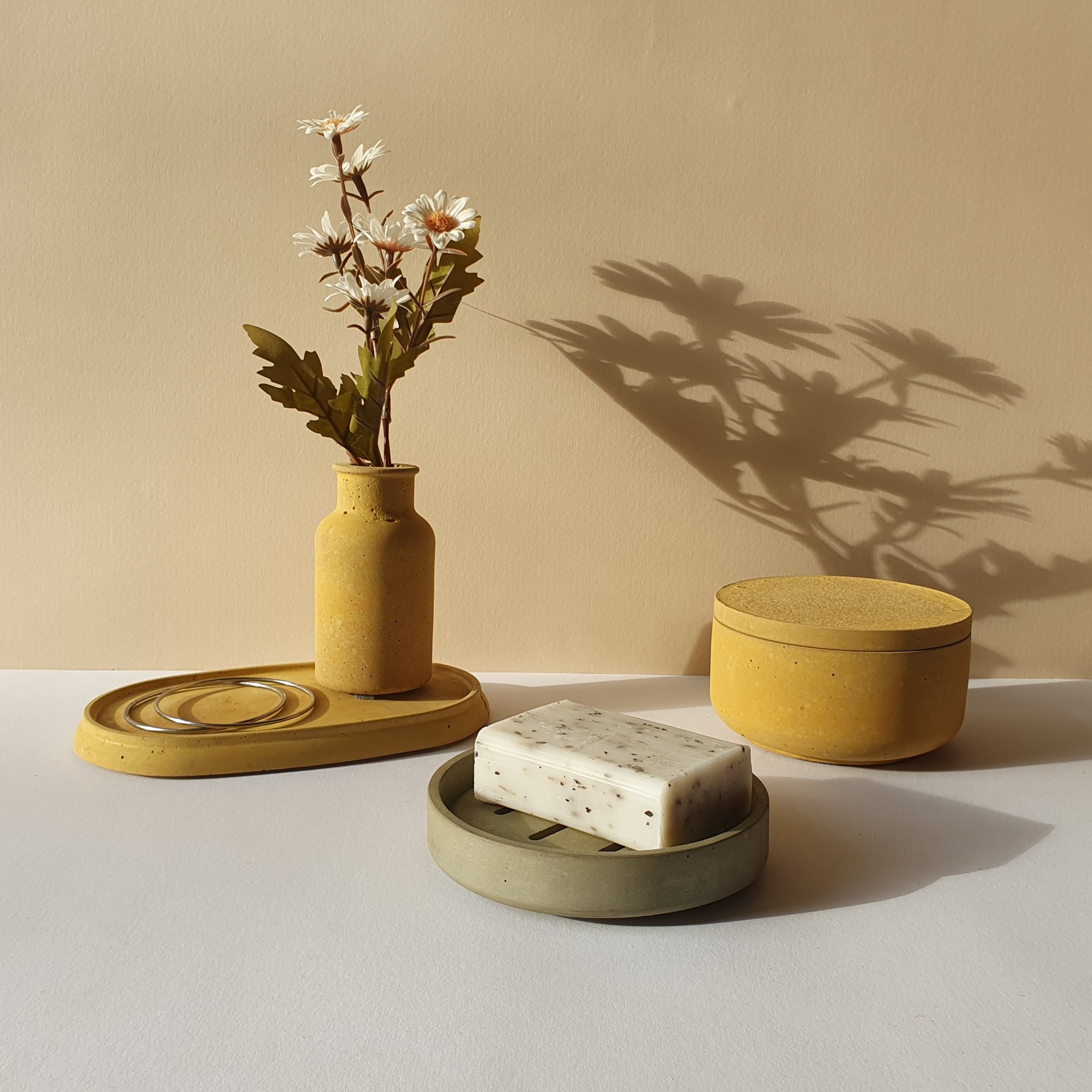 Kétrészes beton szappantartó – 11,5 cm