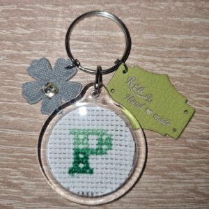 Monogramos kulcstartó