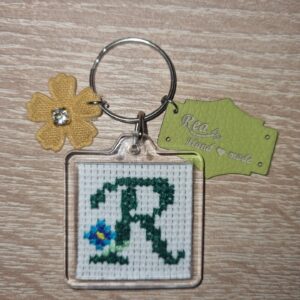 Monogramos kulcstartó