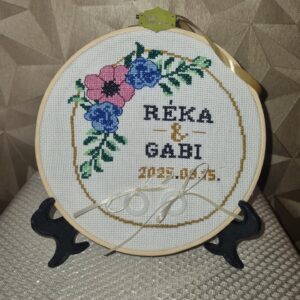 Esküvői emlék és gyűrűpárna