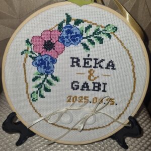 Esküvői emlék és gyűrűpárna