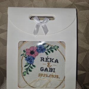 Esküvői emlék és gyűrűpárna