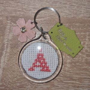 Monogramos kulcstartó