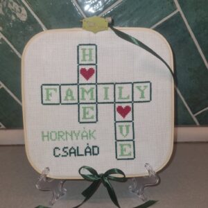 Családi srabble falikép