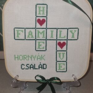 Családi srabble falikép