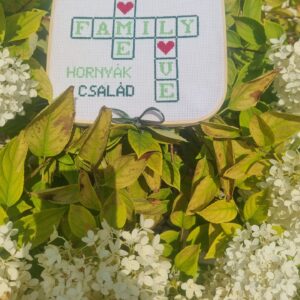 Családi srabble falikép