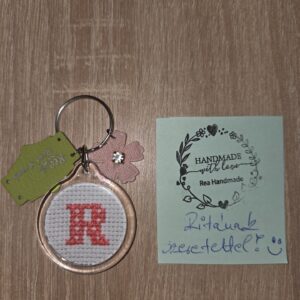 Monogramos kulcstartó