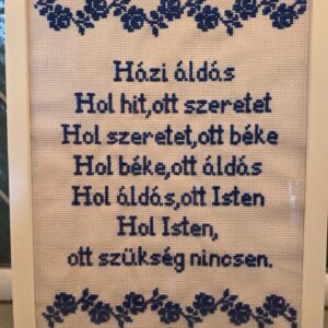 Házi áldás falikép