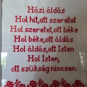 Házi áldás falikép