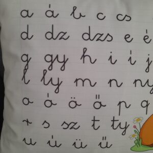 Abc mintás gyerek fejlesztő díszpárna Kapibara