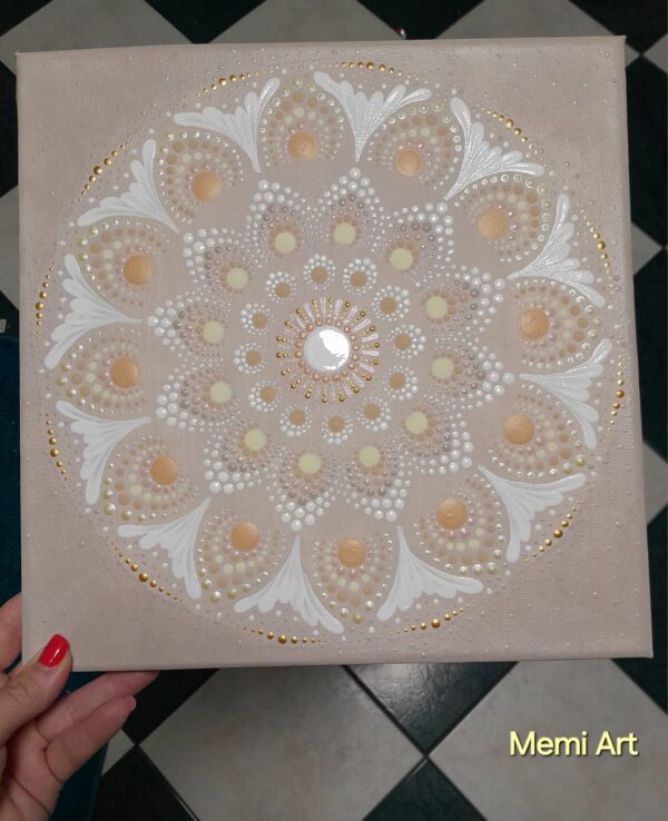 Belső fény virága – 30x30cm mandala