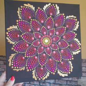 Harmónia, belső erő, külső ragyogás – 30x30cm mandala