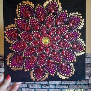 Harmónia, belső erő, külső ragyogás – 30x30cm mandala