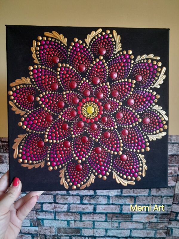 Harmónia, belső erő, külső ragyogás – 30x30cm mandala