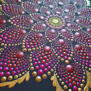Harmónia, belső erő, külső ragyogás – 30x30cm mandala