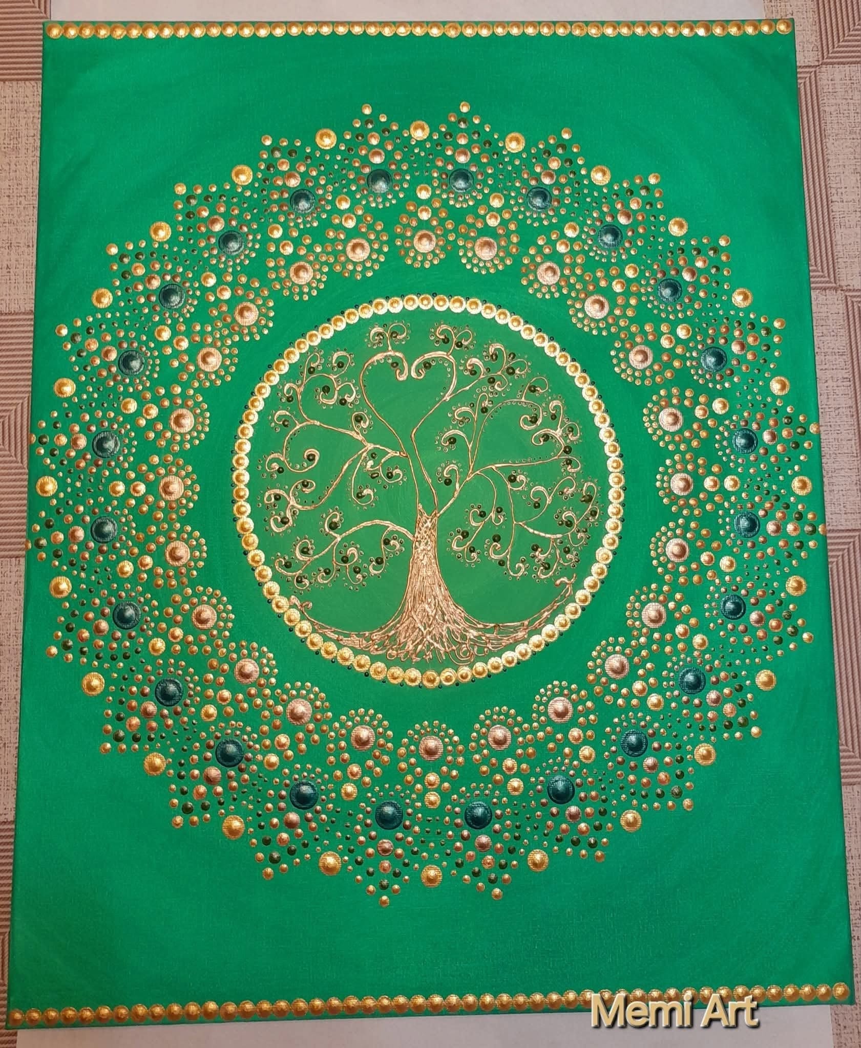 A bőséges élet mandalája 40x50cm