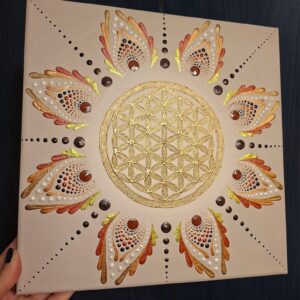 Életvirág mandala 30×30 cm