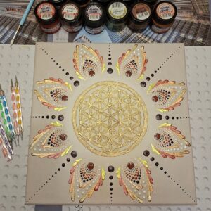 Életvirág mandala 30×30 cm