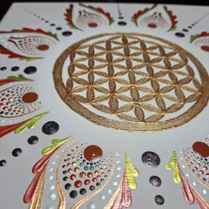 Életvirág mandala 30×30 cm