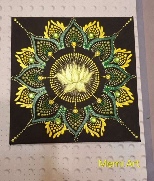 Életfény mandala 20×20 cm