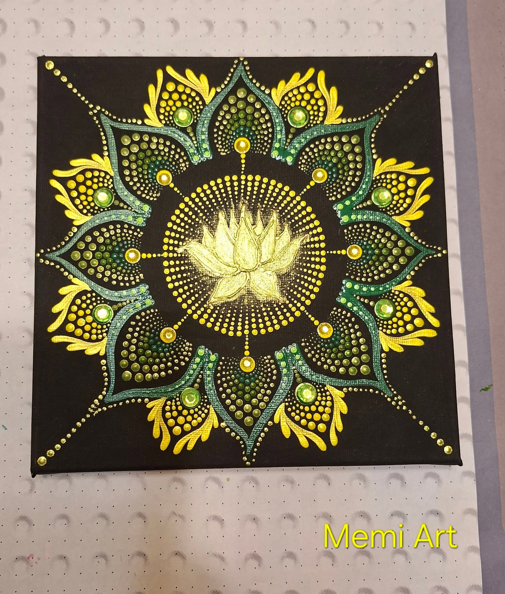 Életfény mandala 20×20 cm