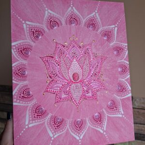A Szív Fénye mandala 24×30 cm