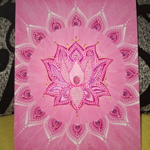 A Szív Fénye mandala 24×30 cm