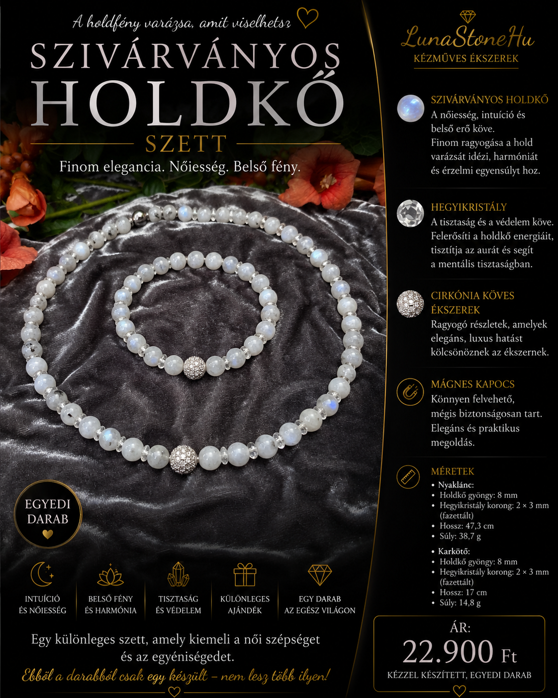 Holdkő ékszer szett💎💫🌕