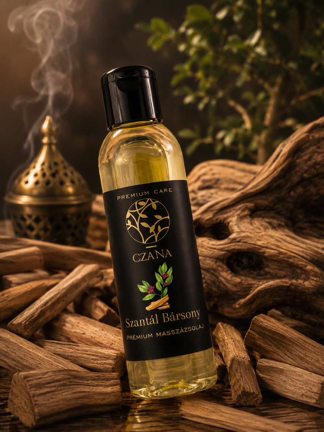 CzaNa masszázsolaj Szantál Bársony 250ml