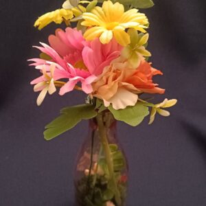 Üvegvázás virágkompozíció 💐