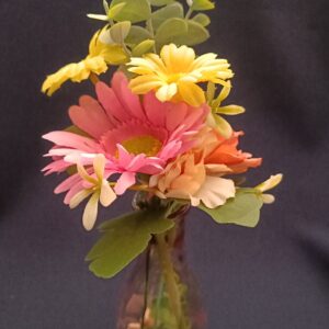 Üvegvázás virágkompozíció 💐