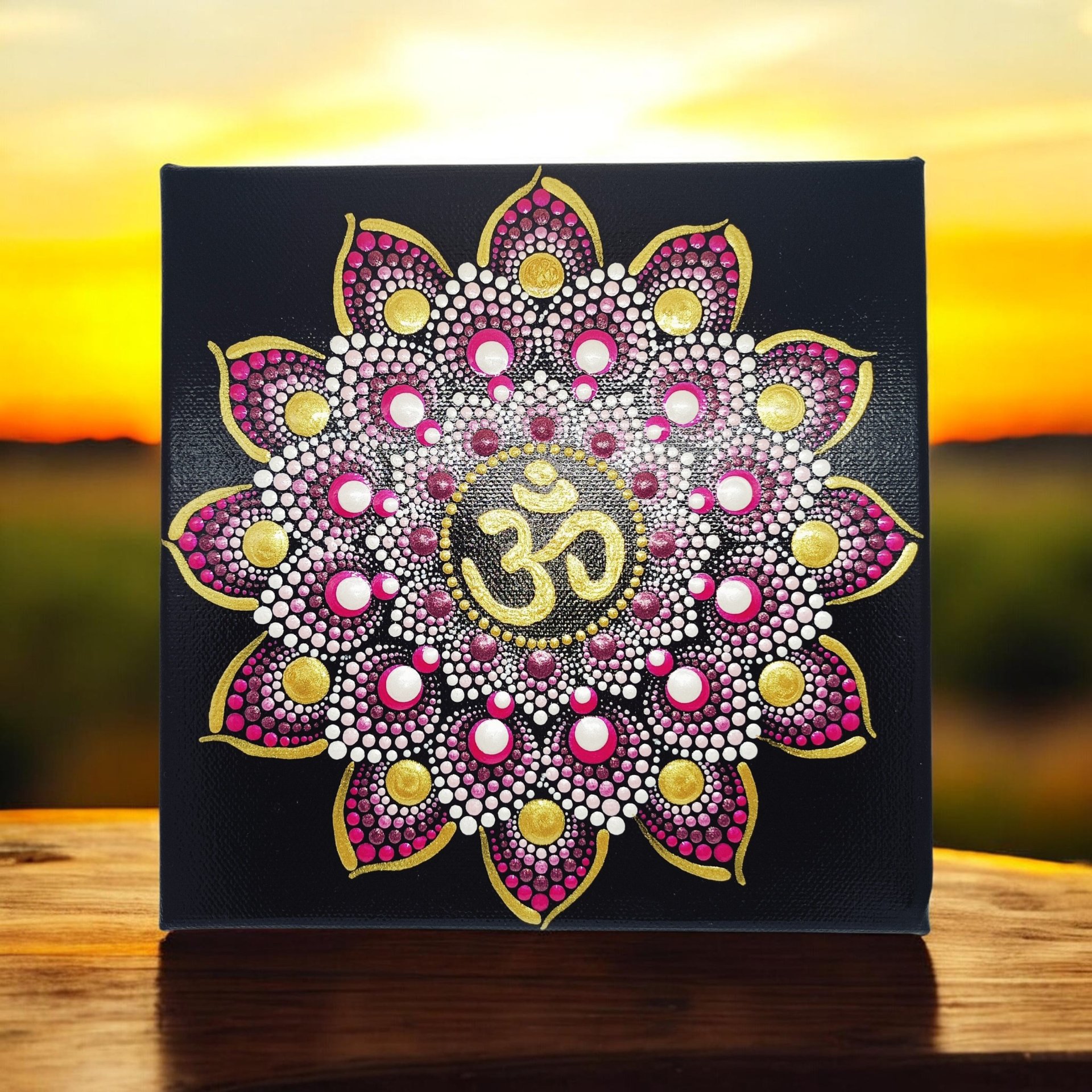 OM Mandala falikép meditációhoz