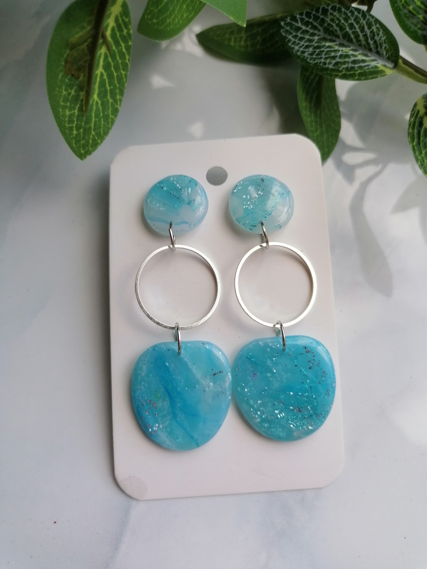 Hipoallergén polymer clay fülbevaló