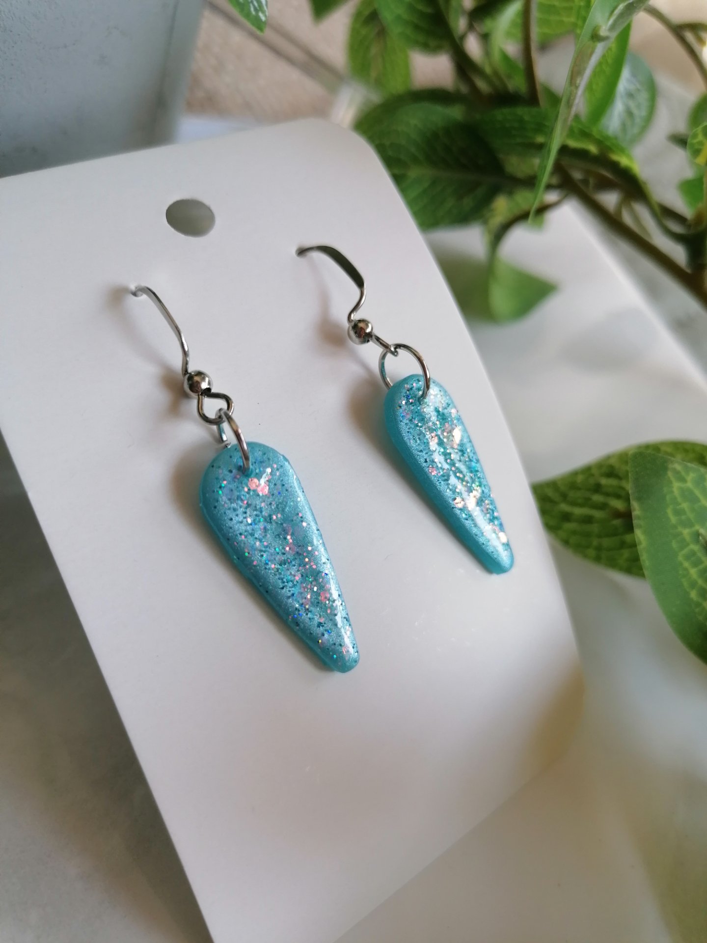 Hipoallergén polymer clay fülbevaló