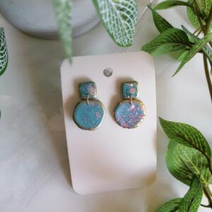 Hipoallergén polymer clay fülbevaló