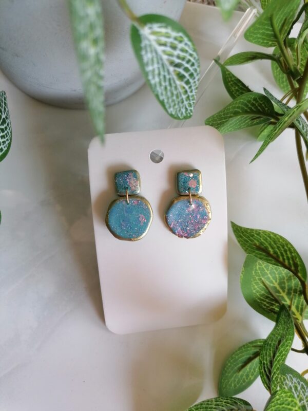 Hipoallergén polymer clay fülbevaló